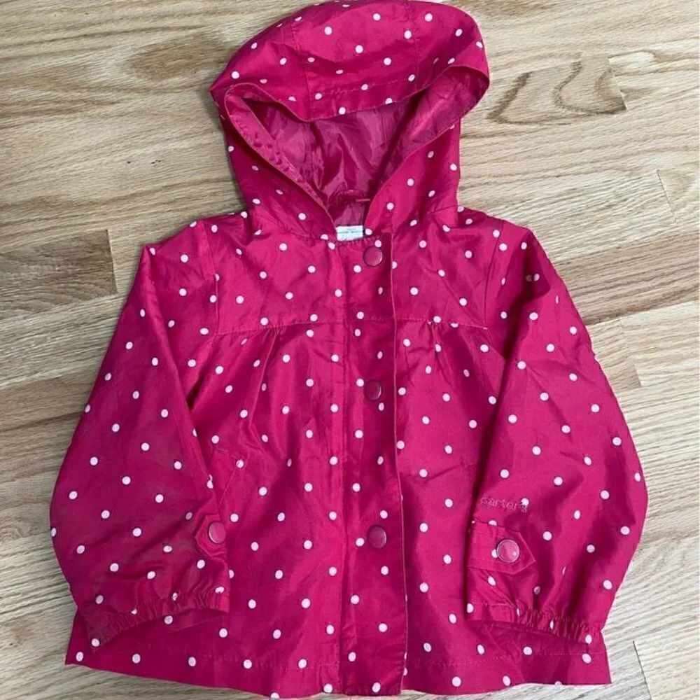Carter’s Polka Dot Windbreaker Jacket Sz 24 Months